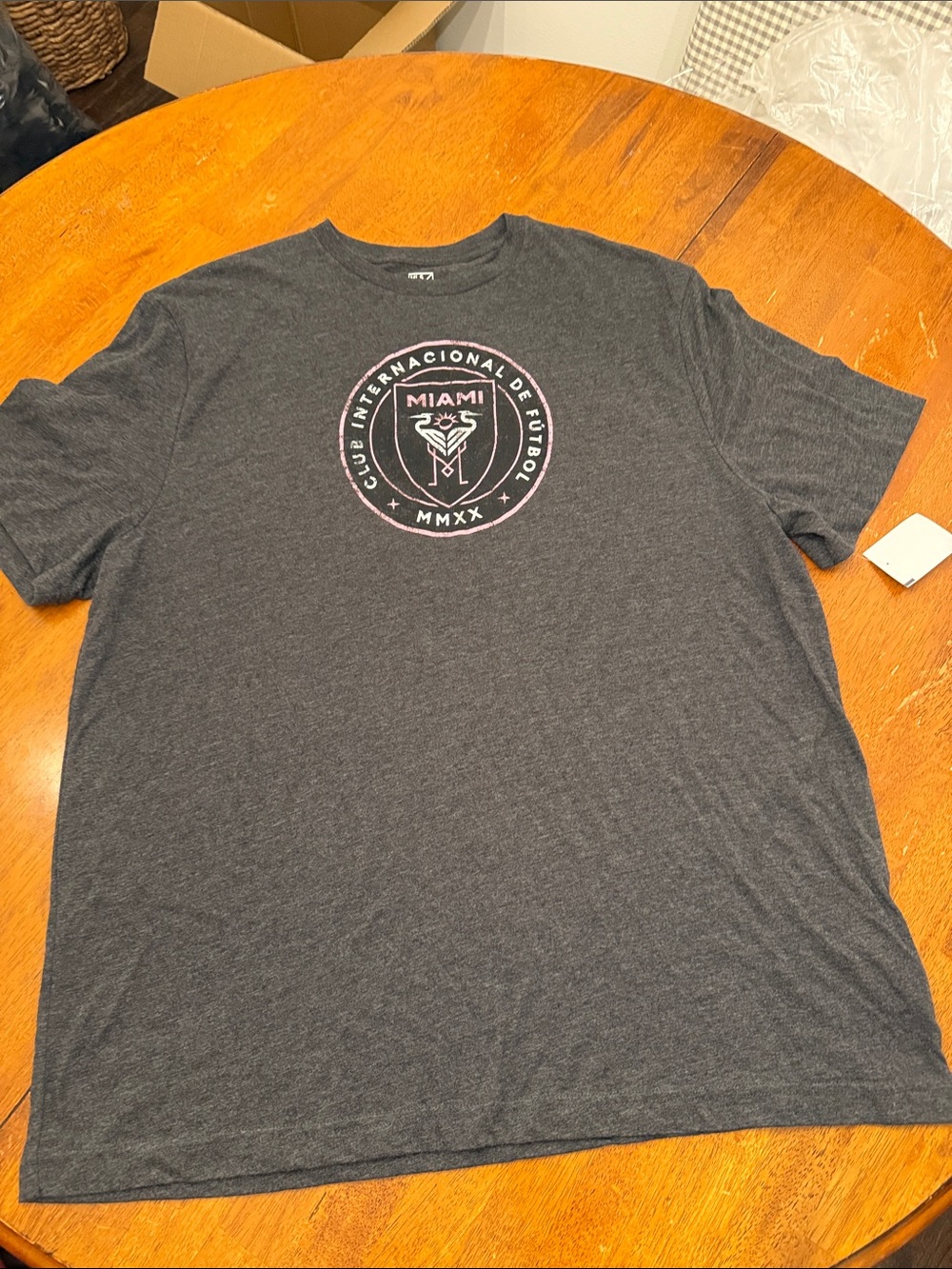 Club Internacional de Futbol Miami Charcoal Logo T‑Shirt xxl MLS